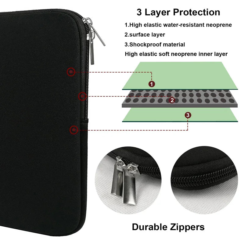 Maerknon Laptop Sleeve Case 11–15.6" | MacBook Xiaomi HP Dell Lenovo Notebook Cover