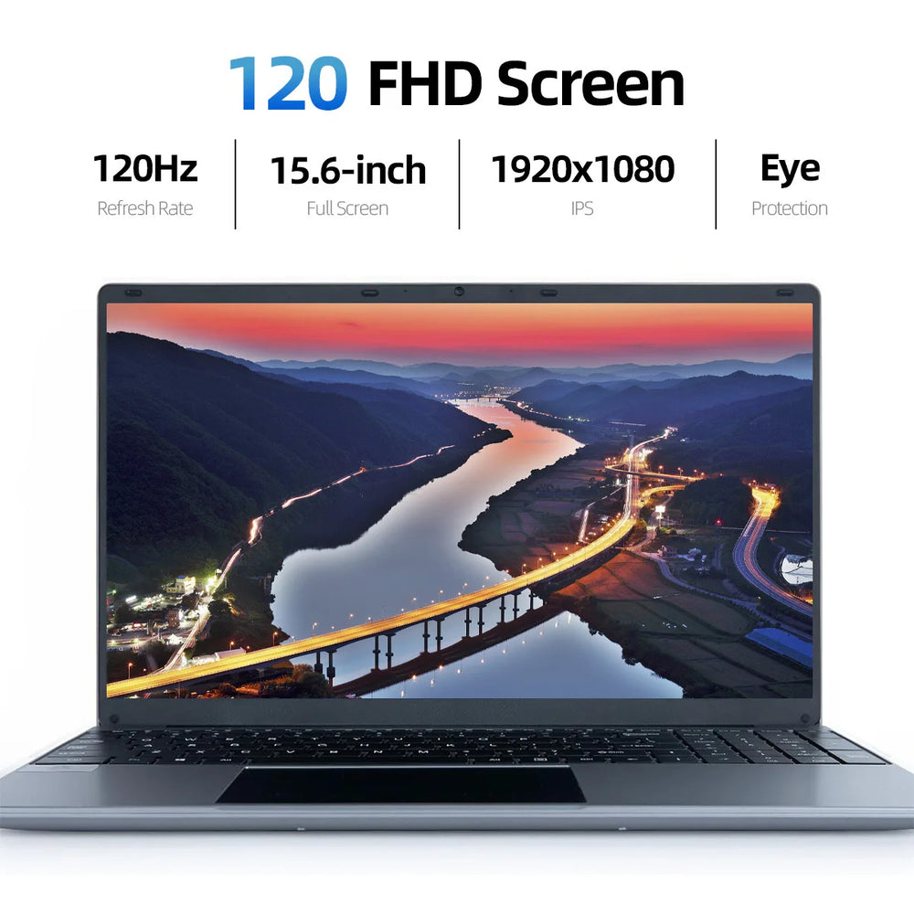 15.6" Laptop Intel N5095 | 12GB DDR4 512GB SSD 1080P IPS Windows 11