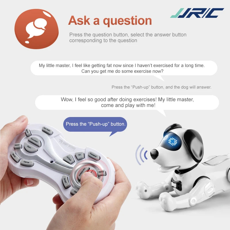 JJRC RC Robot Dog | Smart Talking Programming Dance Interactive Intelligent Toy