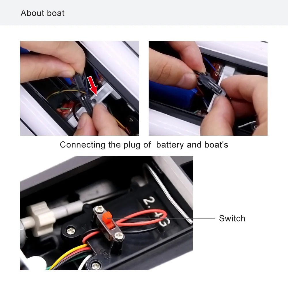 LSRC-B8 2.4G RC High Speed Racing Boat | Waterproof Electric Speedboat 14Y+ Toy