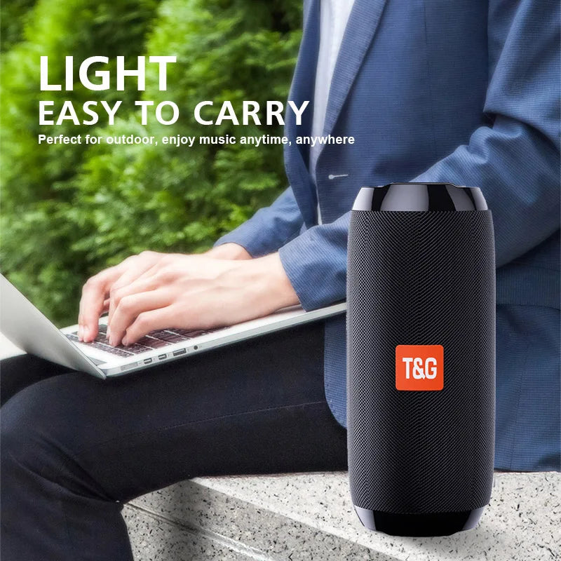 TG117 Outdoor Waterproof Portable Speaker | TF Card FM Radio AUX Column