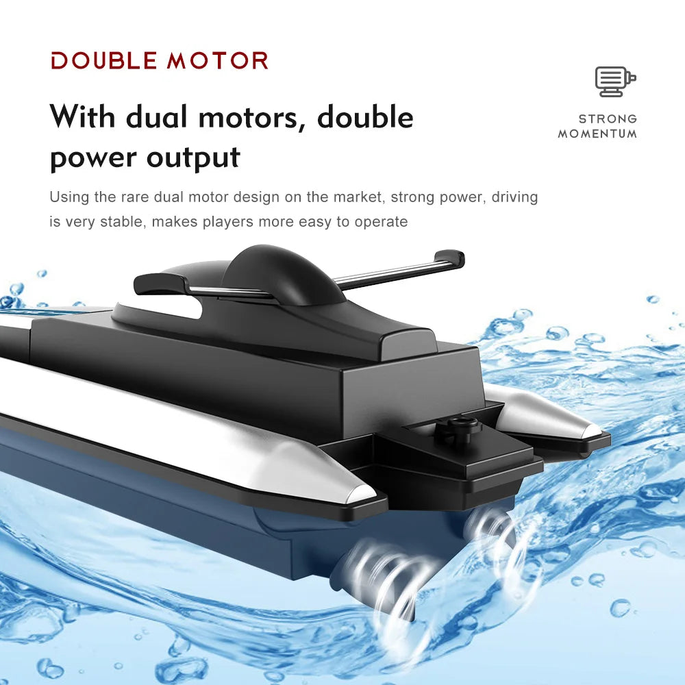 LSRC-B8 2.4G RC High Speed Racing Boat | Waterproof Electric Speedboat 14Y+ Toy