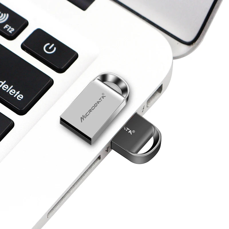 MicroDrive Mini Metal USB Flash Drive | 1GB–128GB Custom Logo Personalised Pen Drive