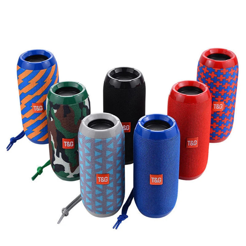 TG117 Outdoor Waterproof Portable Speaker | TF Card FM Radio AUX Column