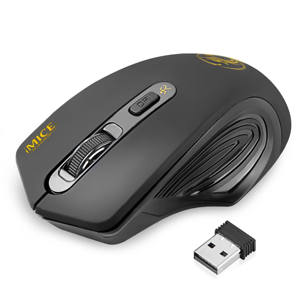 Wireless Mouse 2000DPI 2.4GHz USB | Adjustable Optical Ergonomic Gaming Mice