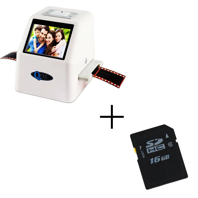 QPIX 35mm Film Scanner 22MP | Negative Slide 110 135 126KPK Digital Converter 2.4" LCD