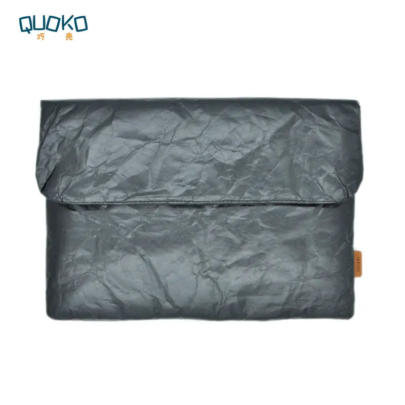 Quoko Vintage Paper-Texture Laptop Sleeve 13–16" | MacBook Air/Pro Dell Huawei Case