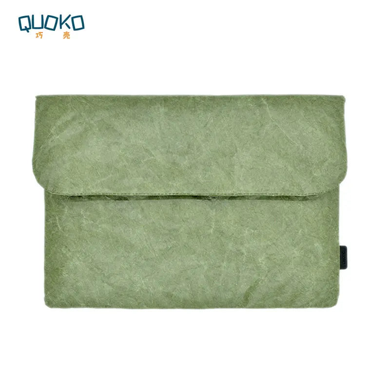 Quoko Vintage Paper-Texture Laptop Sleeve 13–16" | MacBook Air/Pro Dell Huawei Case