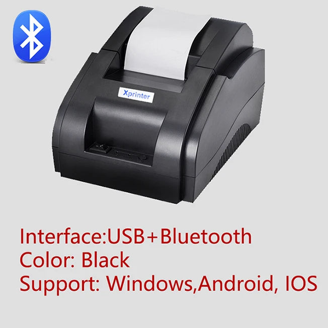 Xprinter 58mm Thermal Receipt Printer USB+BT | Android iOS POS Ticket Bill Machine