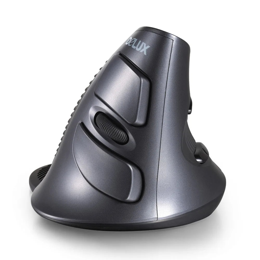 Delux M618 BU Ergonomic Vertical Mouse | 6 Buttons 800/1200/1600 DPI + Wrist Mat
