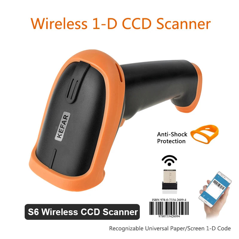 L8BL 2D Bluetooth Barcode Scanner | QR PDF417 2.4G Wireless USB Handheld Phone iPad