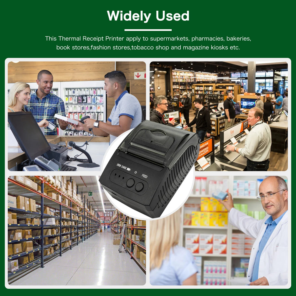 NETUM 1809 Mini 58mm Bluetooth Thermal Receipt Printer | Android iOS USB POS