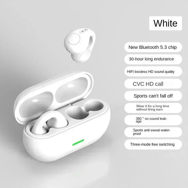 T75 Bone Conduction Wireless Headphones BT 5.3 | HiFi Waterproof Sports TWS