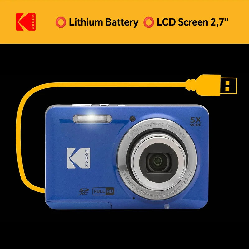 Kodak PIXPRO FZ55 Digital Camera 16MP 5X Zoom | 1080P + 32GB SD Card Kit