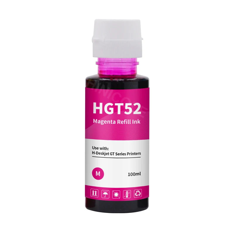 HINICOLE GT51 GT52 Dye Ink Bottle | HP DeskJet GT 5810 5820 310 410 318 418