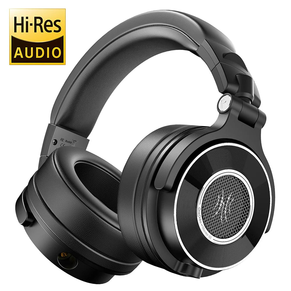 Oneodio Monitor 60 Wired Studio DJ Headphones | HiFi Hi-Res Over-Ear + Microphone