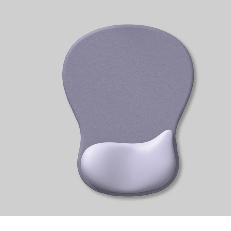 Ergonomic Mouse Pad with Gel Wrist Rest | Non-Slip PU Base Pain Relief Support