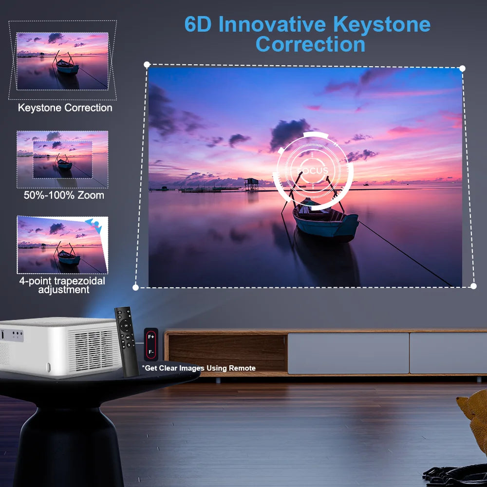 ThundeaL TD92 Pro Portable Projector 1100ANSI | FHD 1080P 4K WiFi Android 3D
