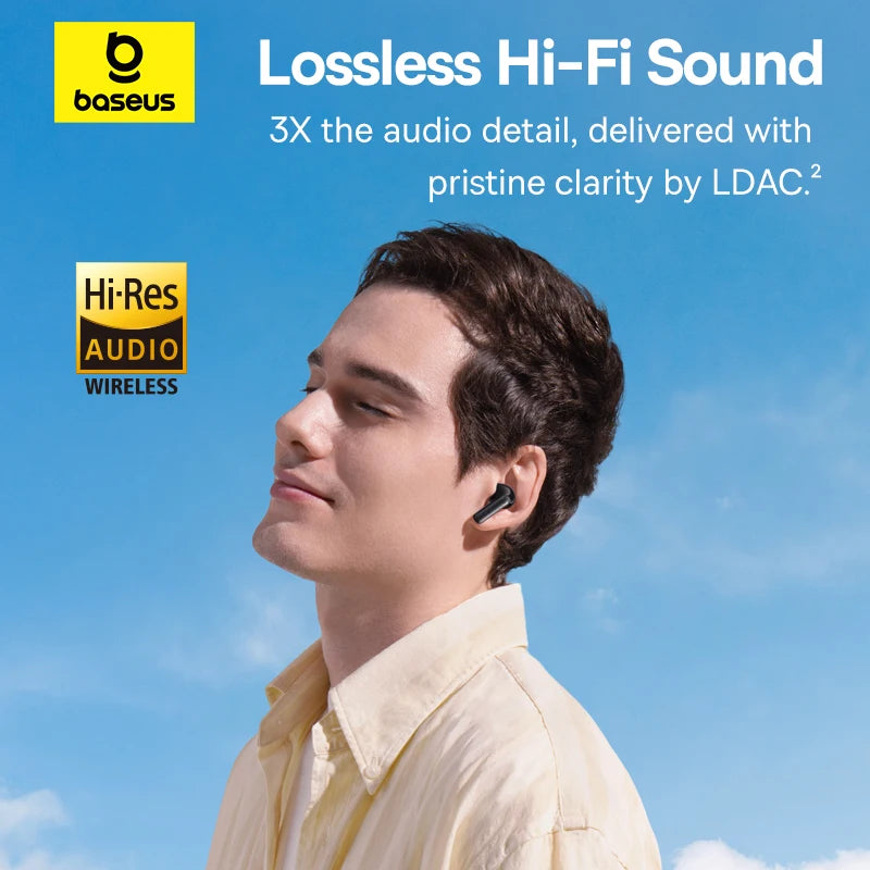 Baseus EP10 Pro ANC Earbuds BT 6.0 | 50dB LDAC Hi-Res 6 Mic IP55 Real-Time ANC
