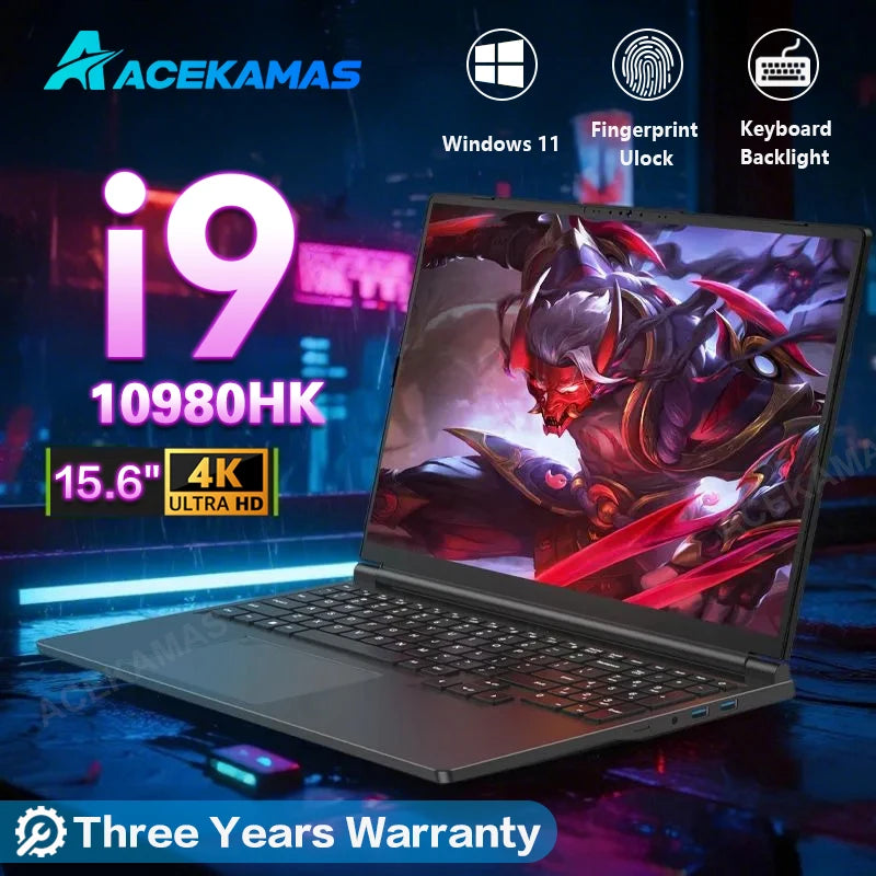 15.6" Gaming Laptop Intel Core i9-10980HK | IPS 1080P 16GB DDR4 1TB Fingerprint