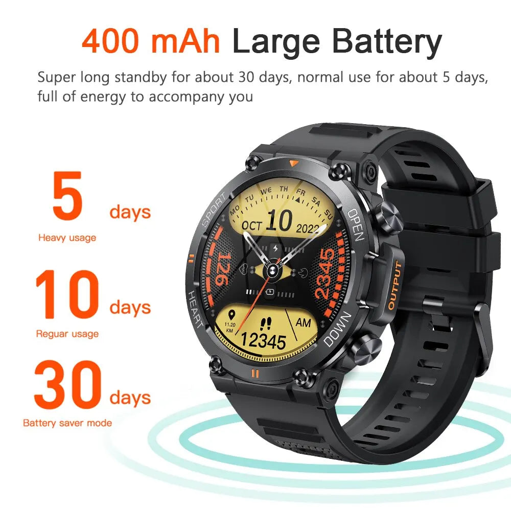 MEVADEN MD56 Smart Watch 1.39" HD BT Call | 400mAh Heart Monitor Sports Fitness