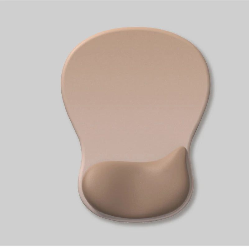 Ergonomic Mouse Pad with Gel Wrist Rest | Non-Slip PU Base Pain Relief Support