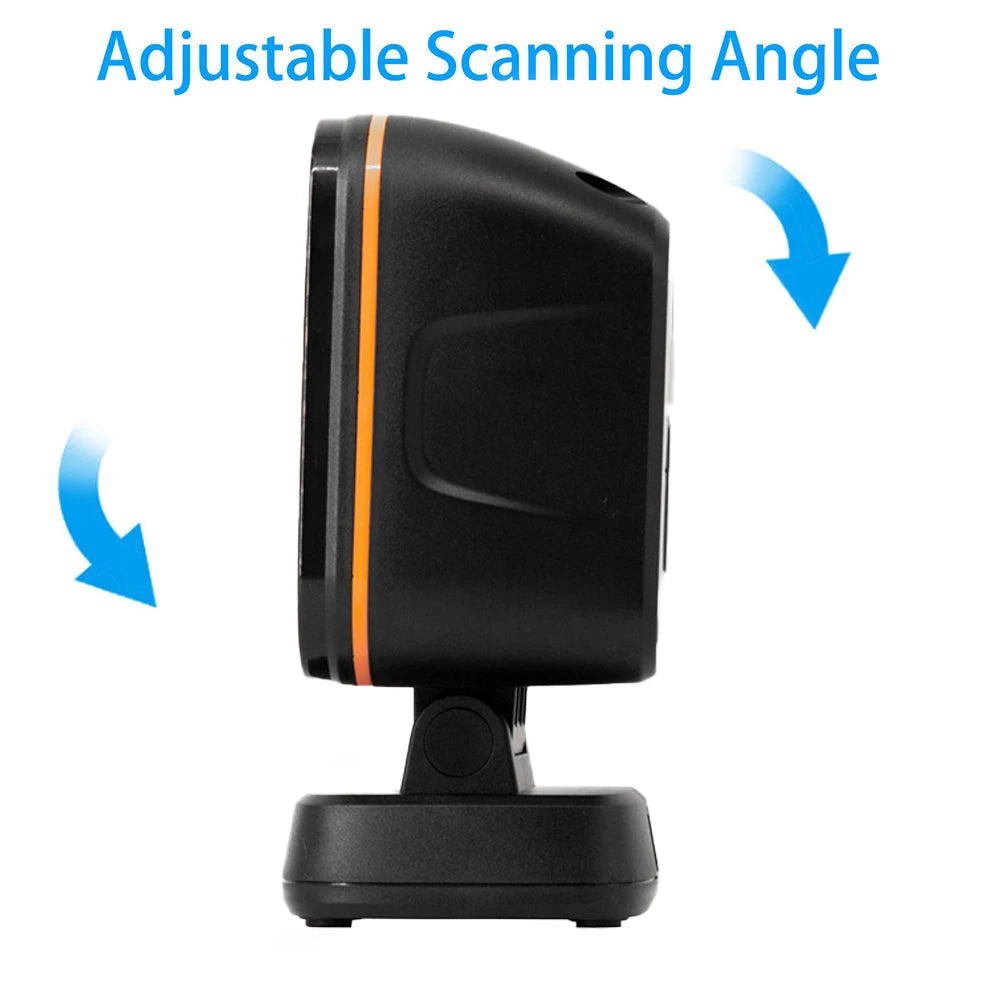 SYCREADER TD-X1 2D Desktop Barcode Scanner | Global Exposure 1D QR Hands-Free Retail