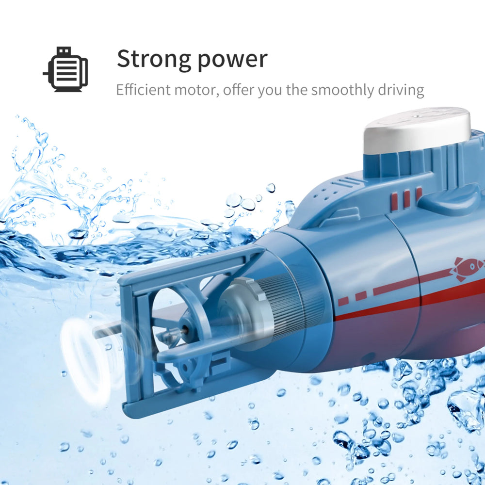 Mini RC Submarine 0.1m/s | Waterproof Diving Remote Control Boat Kids Gift
