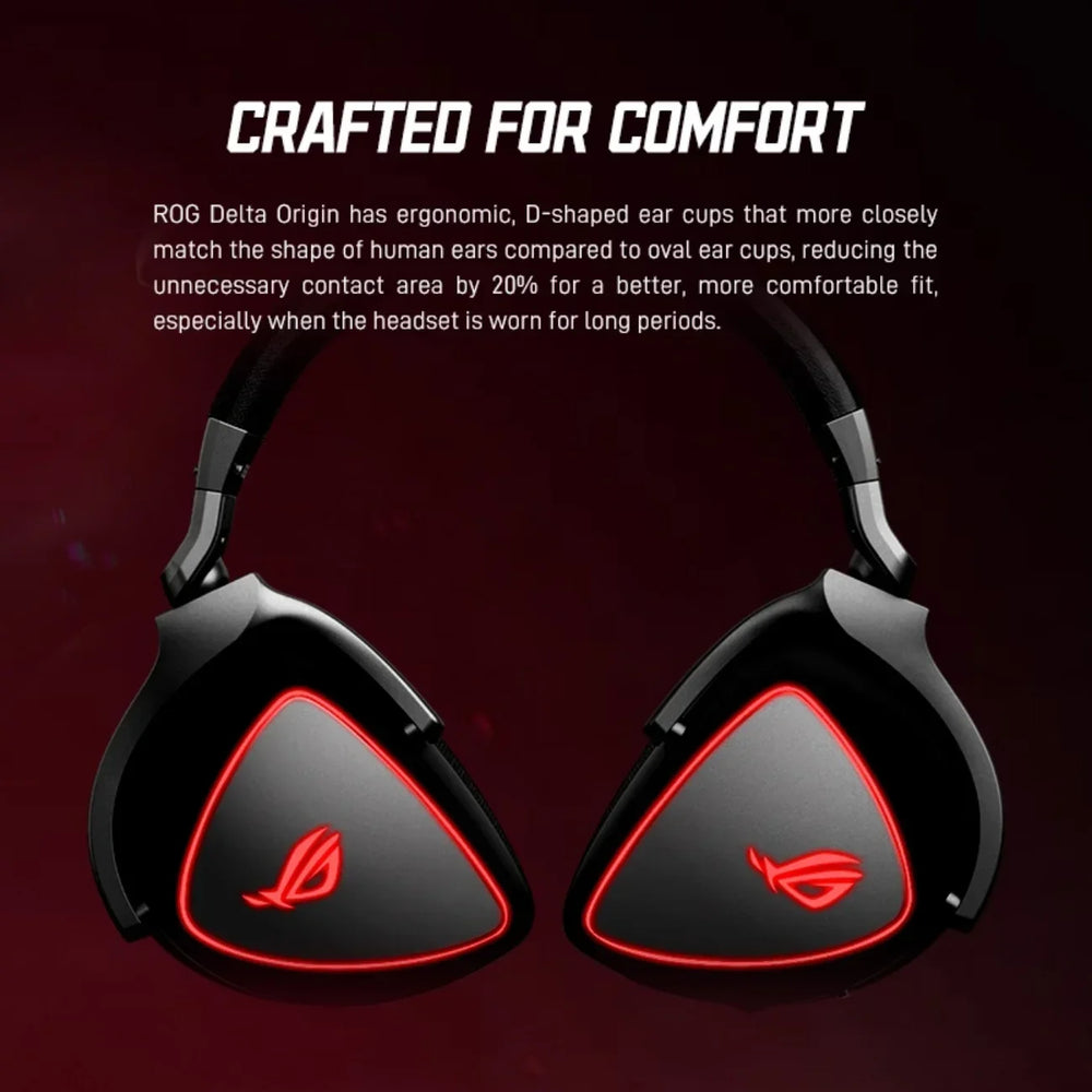 ASUS ROG Delta RGB Elite Gaming Headset | 7.1 Channel ANC Removable Mic BT 5.2