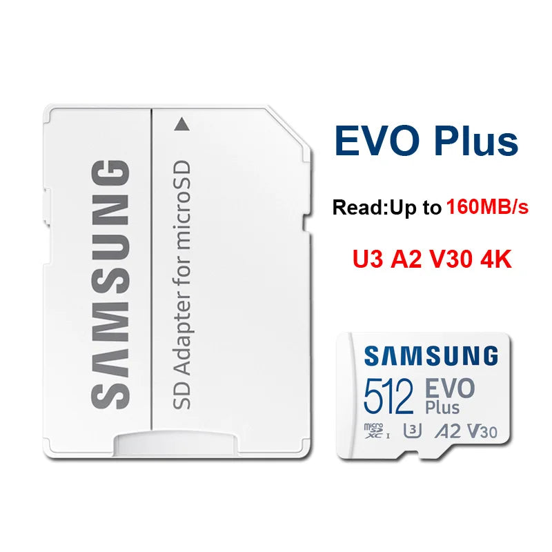 Samsung microSD Card EVO Plus/PRO Plus/PRO Ultimate | 64GB–512GB 4K UHD SDXC