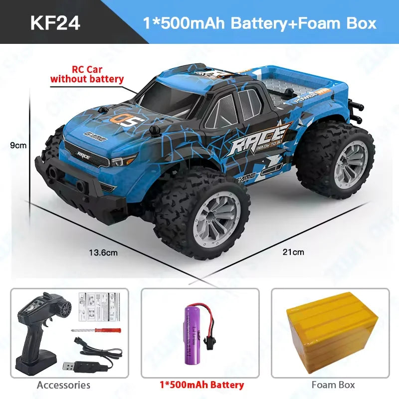 ZWN 2.4G RC Car 1:16/1:20 2WD LED Light | Off-Road Climbing Vehicle Outdoor Toy