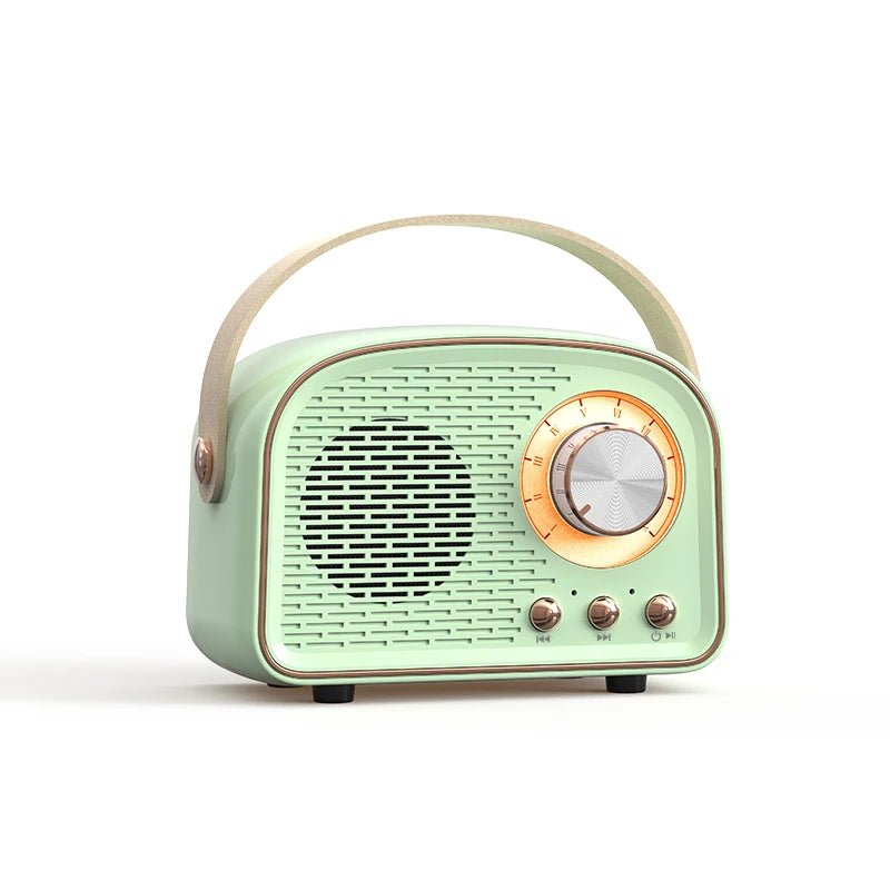 DW21 Retro Mini Bluetooth Speaker | Classic Stereo Subwoofer Portable Home Decoration
