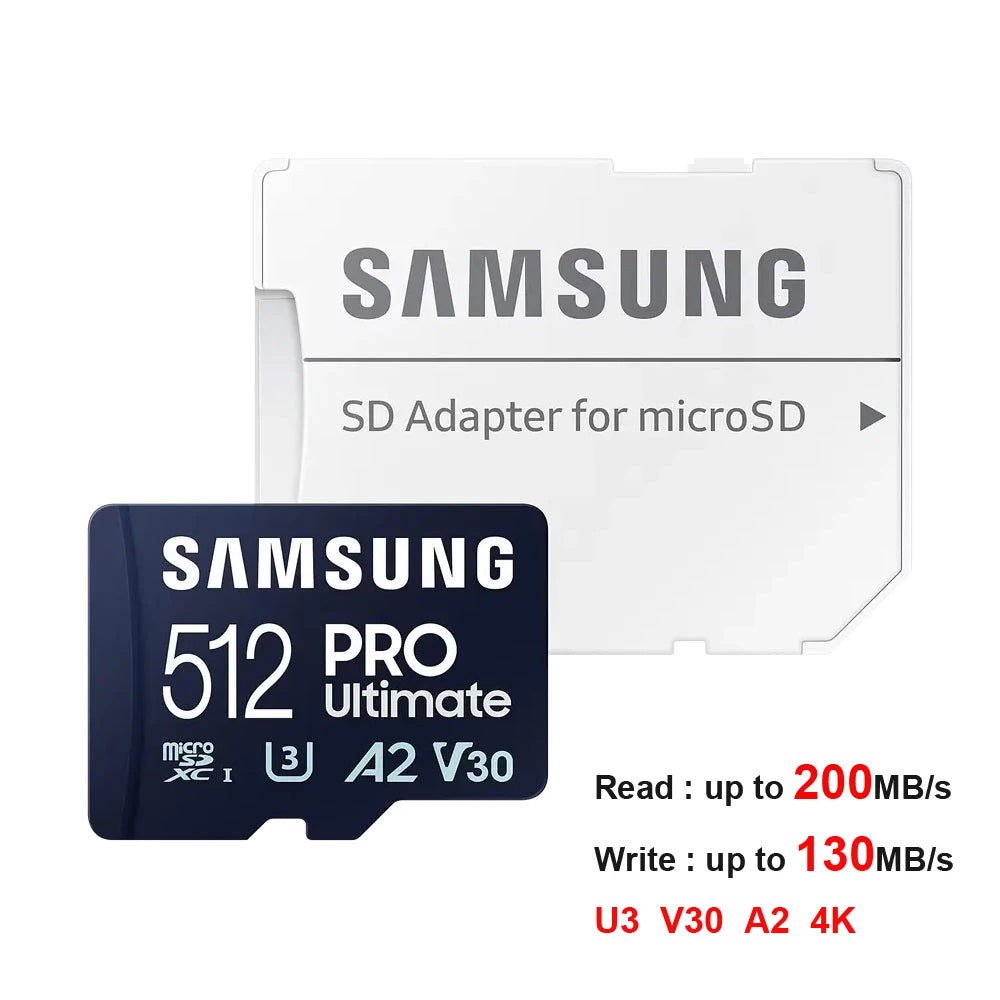 Samsung microSD Card EVO Plus/PRO Plus/PRO Ultimate | 64GB–512GB 4K UHD SDXC