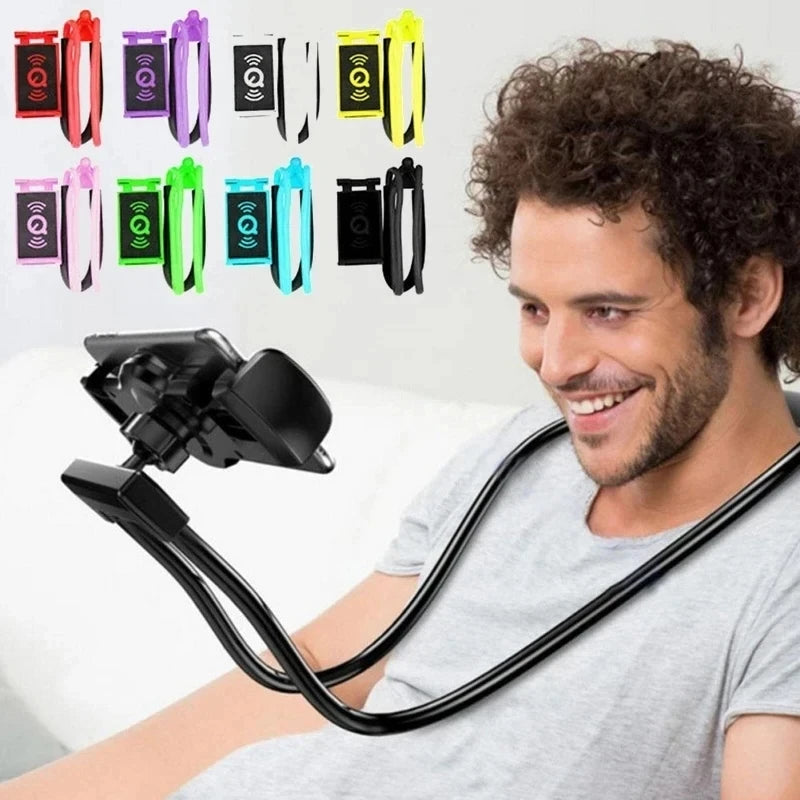Multifunctional 360° Phone Stand | Desktop Neck Collar Lazy Streaming Tablet Holder
