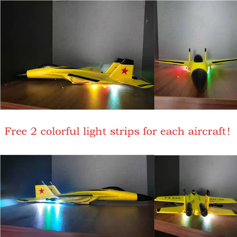 FX-620 SU-35 RC Fighter Airplane 2.4G | EPP Foam Glider Hobby Plane Kids Gift
