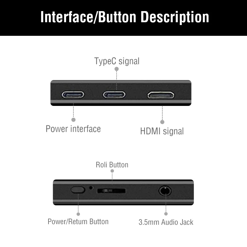 Anmite 14" Portable Touch/Non-Touch Monitor | Gaming Xbox PS4/5 Switch Laptop