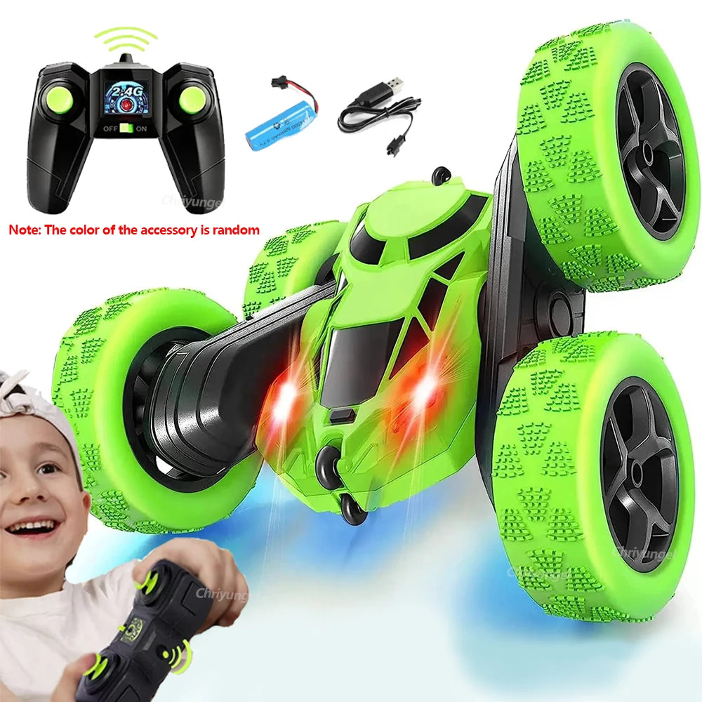 Chriyungel Double-Sided Flip RC Stunt Car 2.4G | 360° Rotation High Speed Drift