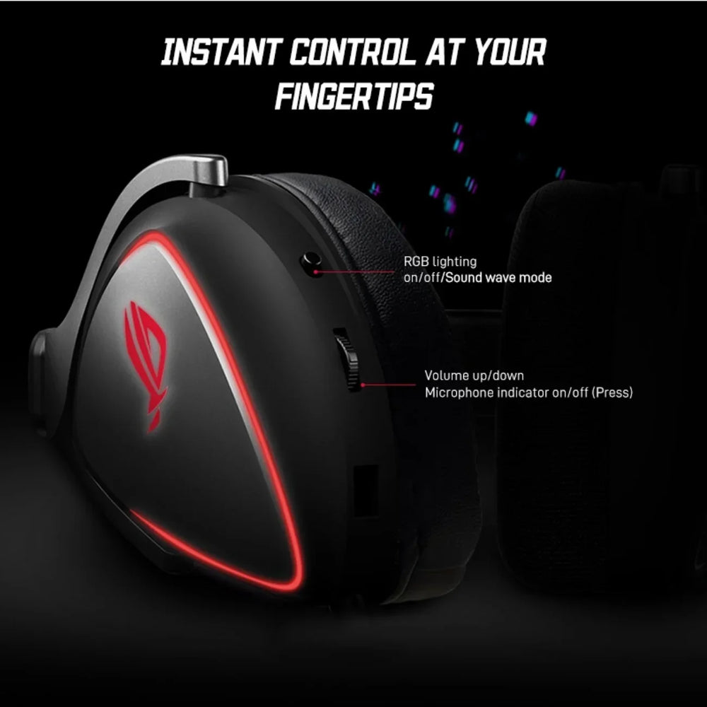 ASUS ROG Delta RGB Elite Gaming Headset | 7.1 Channel ANC Removable Mic BT 5.2