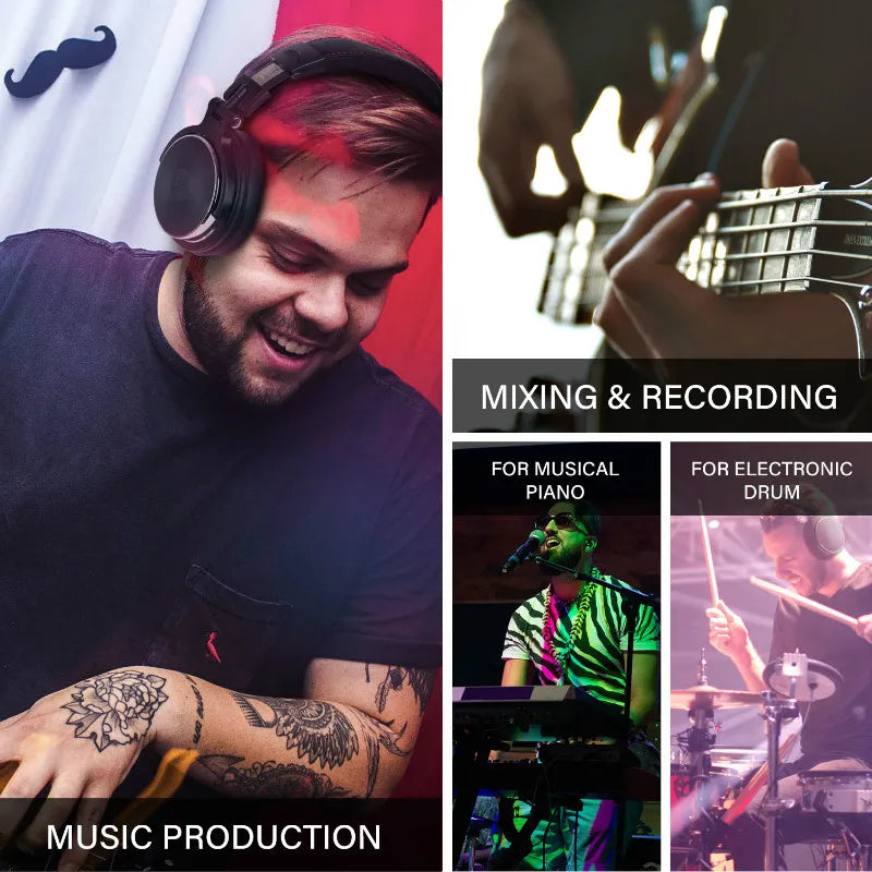Oneodio Studio Pro 10/30/50 Wired DJ Headphones | Hi-Res HiFi Over-Ear Microphone