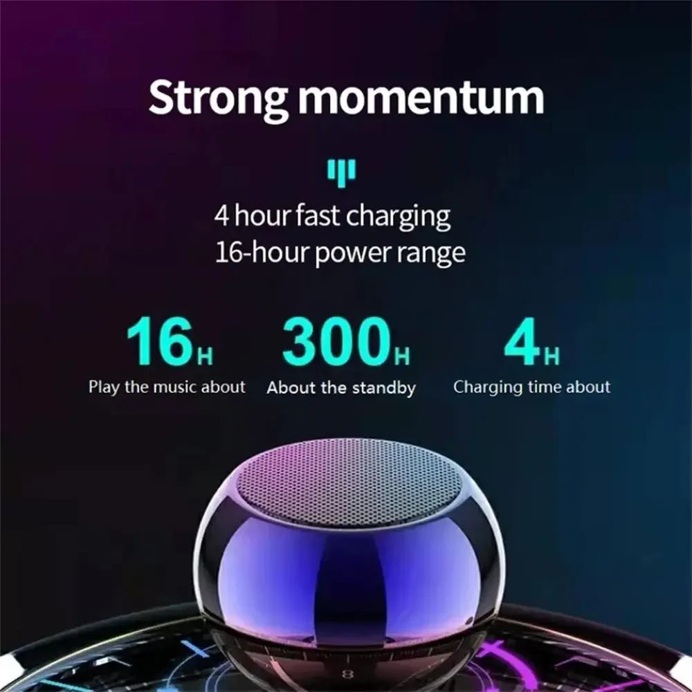Steel Gun Metal Mini Bluetooth Speaker | Portable Heavy Subwoofer Home Office