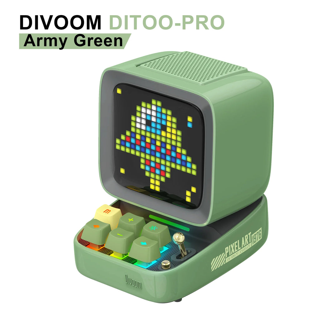 Divoom Ditoo-Pro Pixel Art Bluetooth Speaker | DIY LED Display Alarm Clock