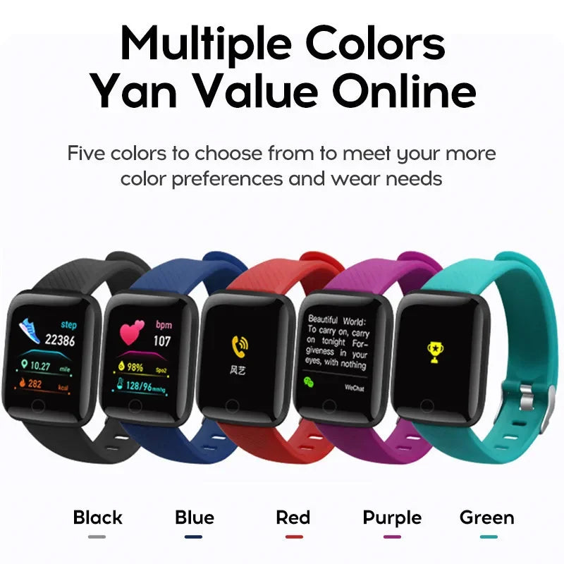 116Plus Smart Watch D13 | Message Remind Music Control Step Calories Alarm Clock