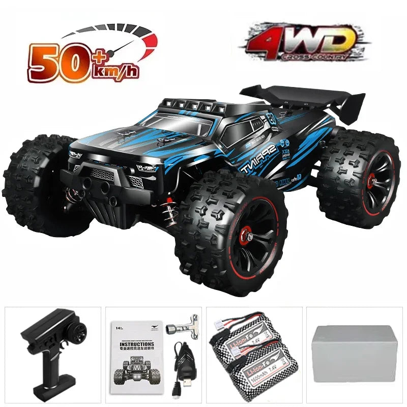4WD RC Monster Truck 1:16 85KM/H LED | High Speed Drift 4x4 vs WLtoys 124017