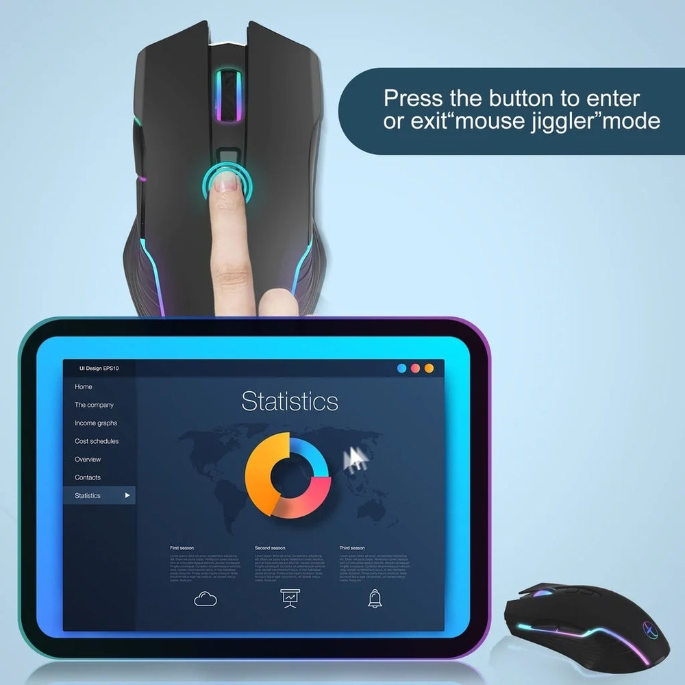 JOMAA Silent Wireless Mouse Type-C 2.4G | Rechargeable Plug-and-Play MacBook