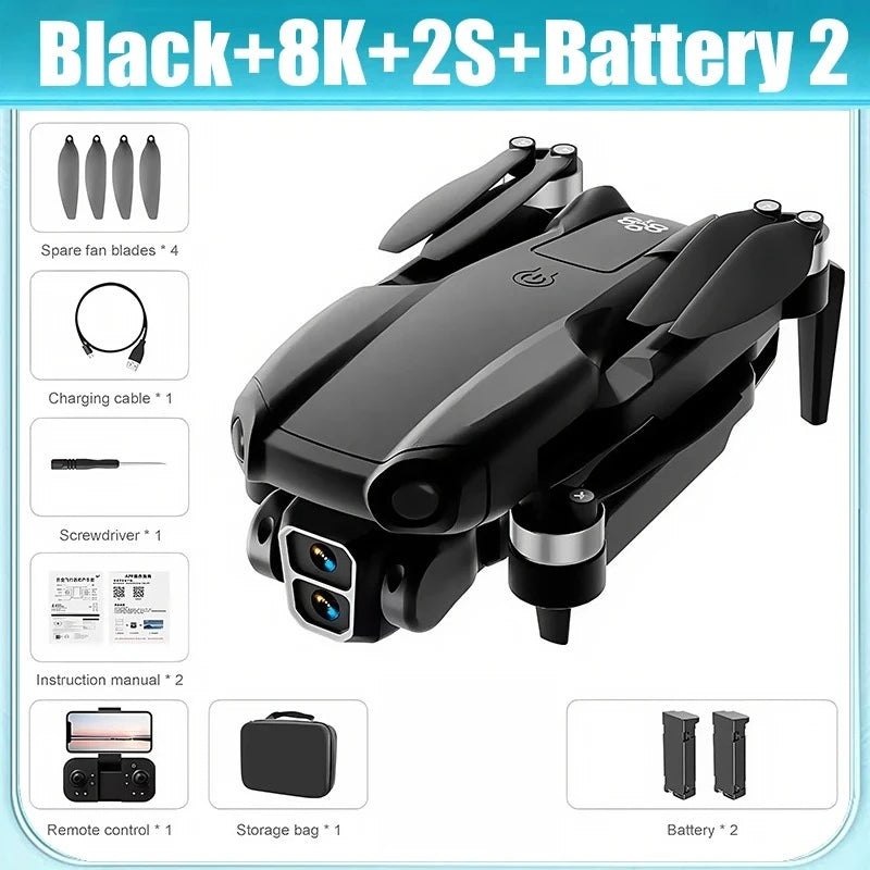 A888 Pro Drone 4K/8K ESC Dual Camera | Optical Flow 3-Side Obstacle Avoidance
