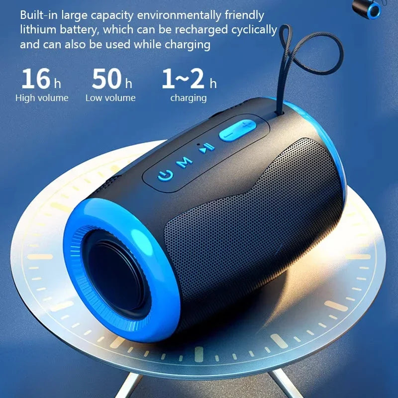 TSN-1 Portable Bluetooth 5.3 Speaker | TWS Stereo FM SD USB AUX Waterproof Outdoor