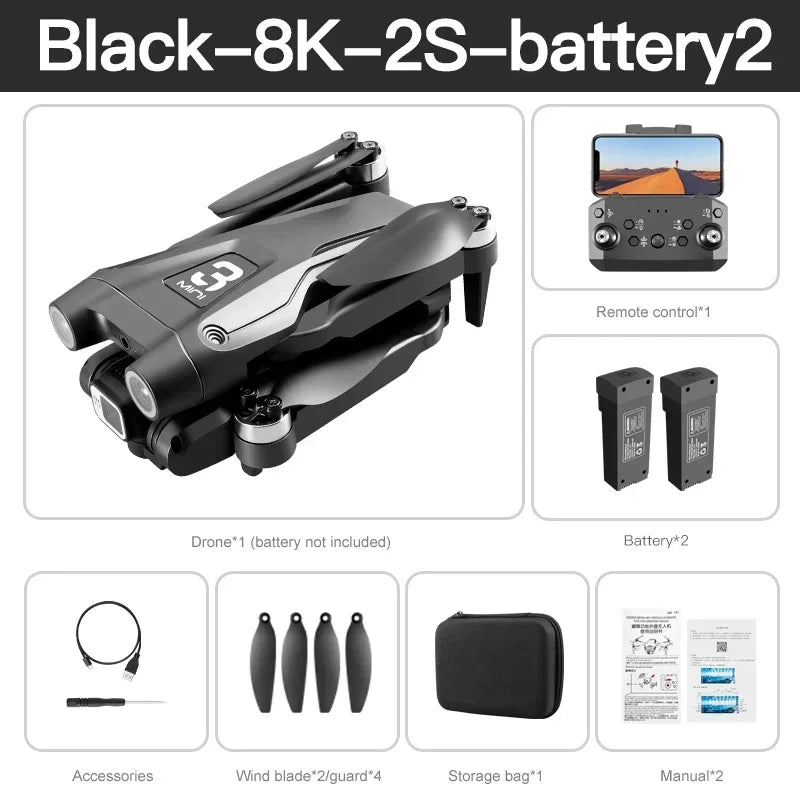 Lenovo Z908 Pro/MAX Drone 4K/8K GPS | Optical Flow 3-Side Obstacle Avoidance