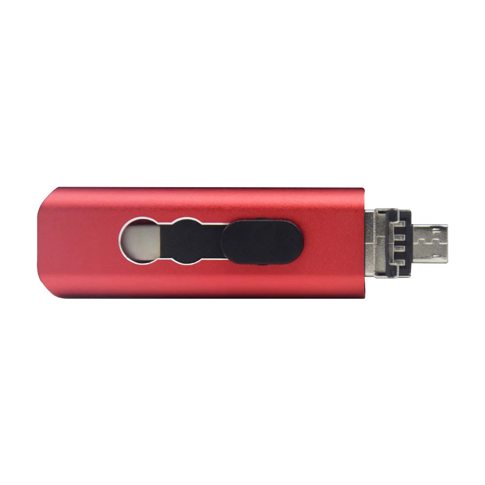 KFHIREW 3-in-1 OTG USB Flash Drive | USB 2.0 + Type-C + Micro USB | 8GB–128GB