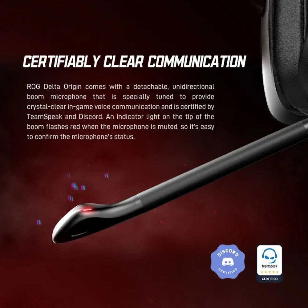 ASUS ROG Delta RGB Elite Gaming Headset | 7.1 Channel ANC Removable Mic BT 5.2