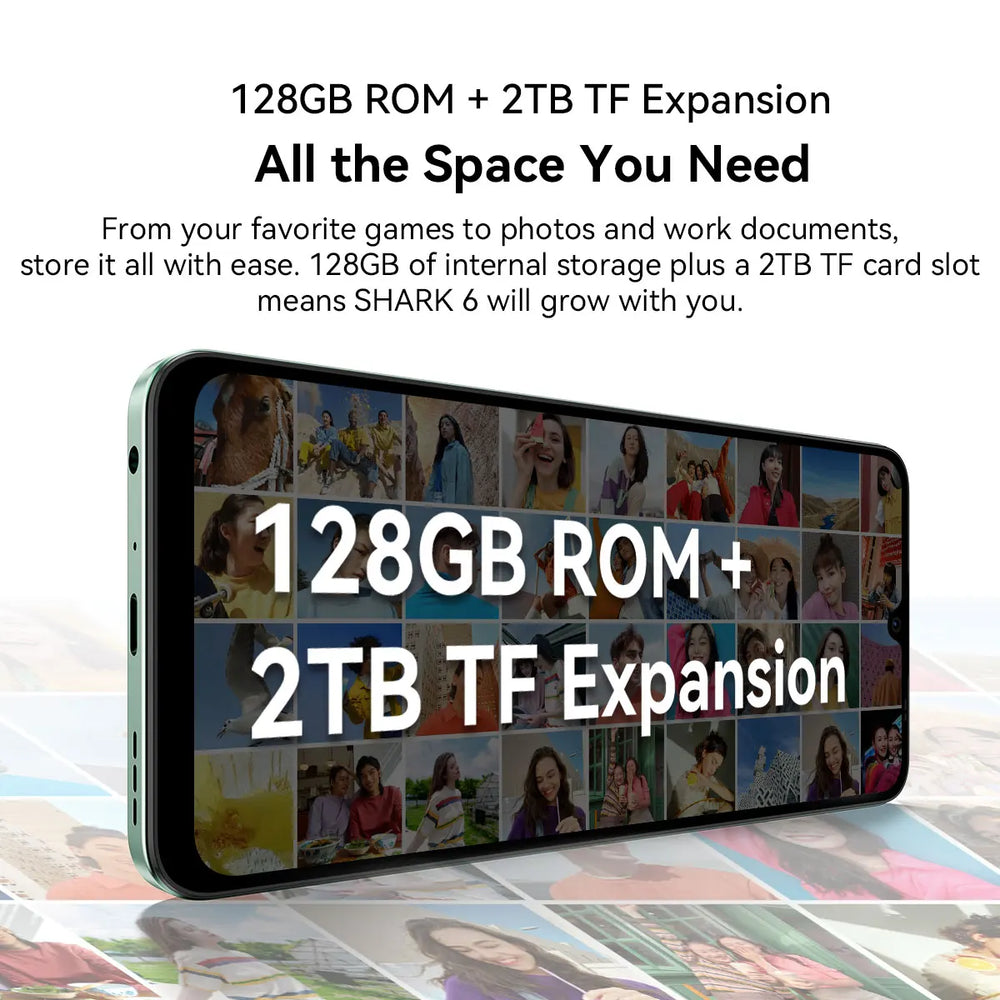 Blackview SHARK 6 5G Smartphone Unisoc T8100 | 6.88" 120Hz 8GB 128GB 5000mAh Android 15